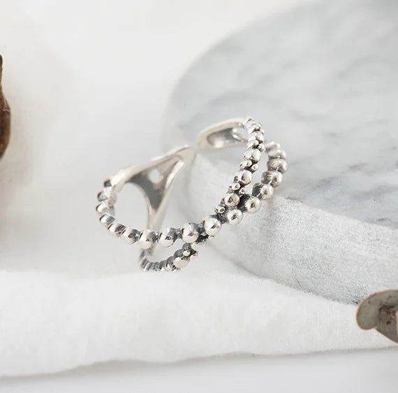 Vintage Cross Ring - Korean Style Design