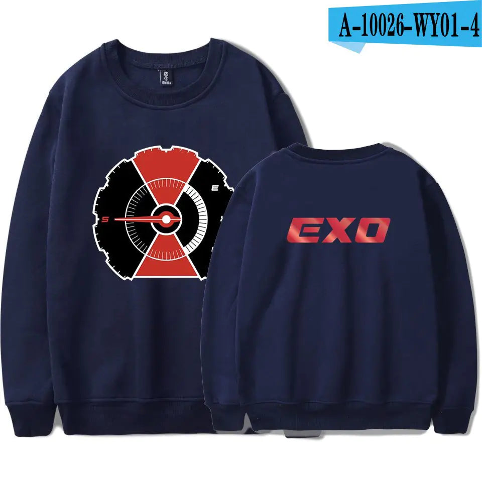 EXO Fashionable Fall/Winter Crewneck Sweatshirt