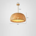 Bamboo Glow: Elegant Woven Pendant Ceiling Light
