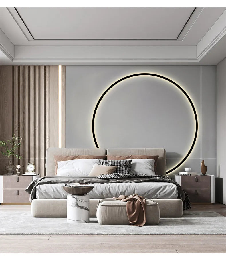 USB Halo Round Modern Wall Lamp Light