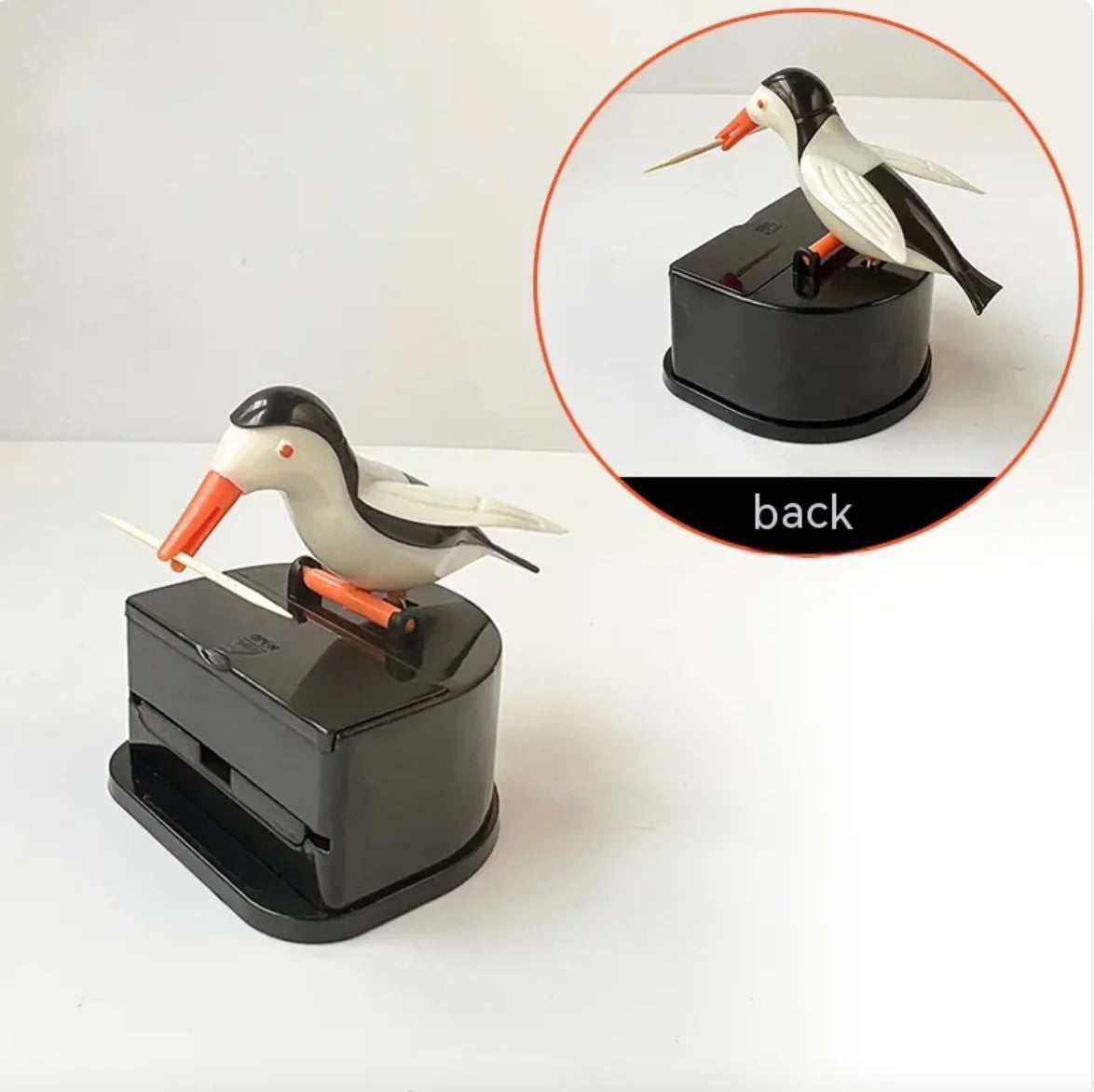 Household Push-Type Bird Automatic Pop-up Toothpick Box