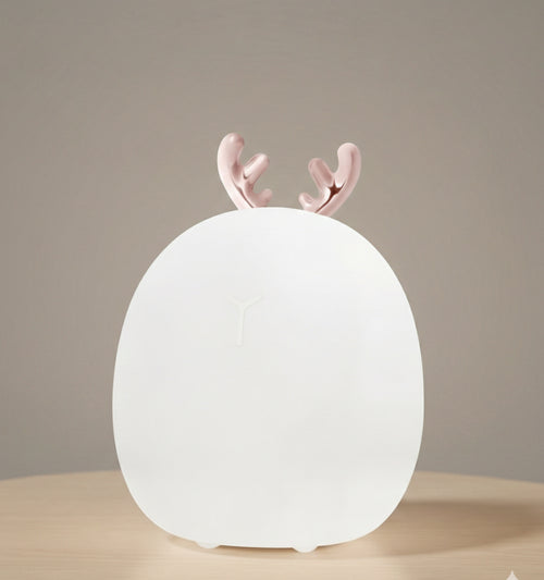Cute Adjustable Touch-Activated Silicone Deer Rabbit Ears Night Light