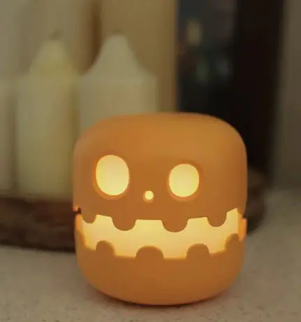 Festive Halloween Pumpkin Jack-O-Lantern Bedside Lamp Light