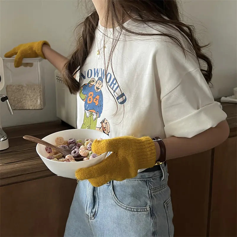 Printed Round Neck T-Shirt for Layering