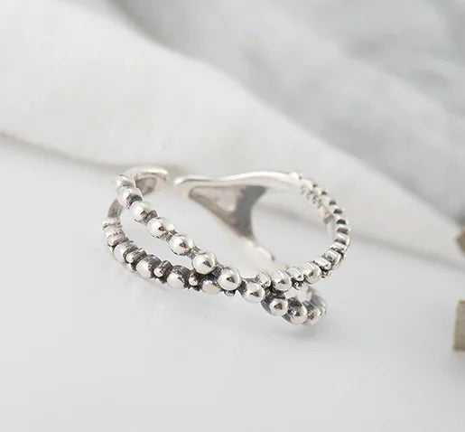 Vintage Cross Ring - Korean Style Design