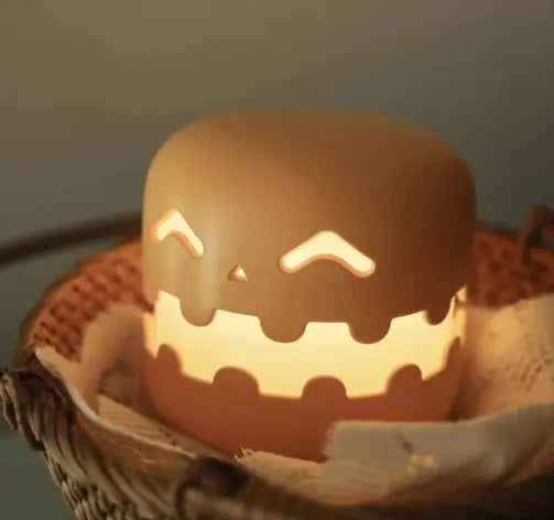 Festive Halloween Pumpkin Jack-O-Lantern Bedside Lamp Light