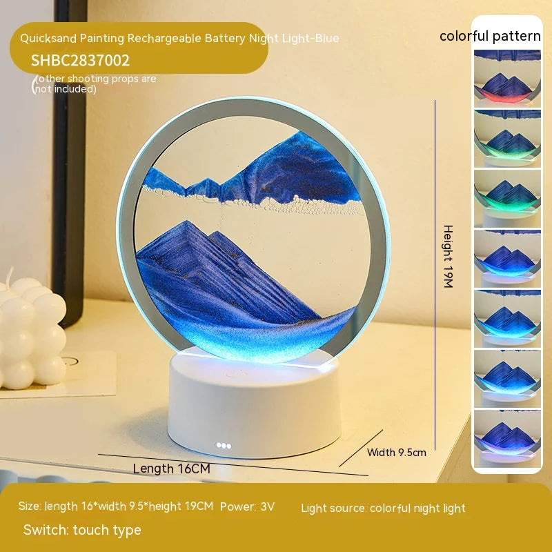Serene Sands: Touch-Activated Quicksand Decorative Table Lamp