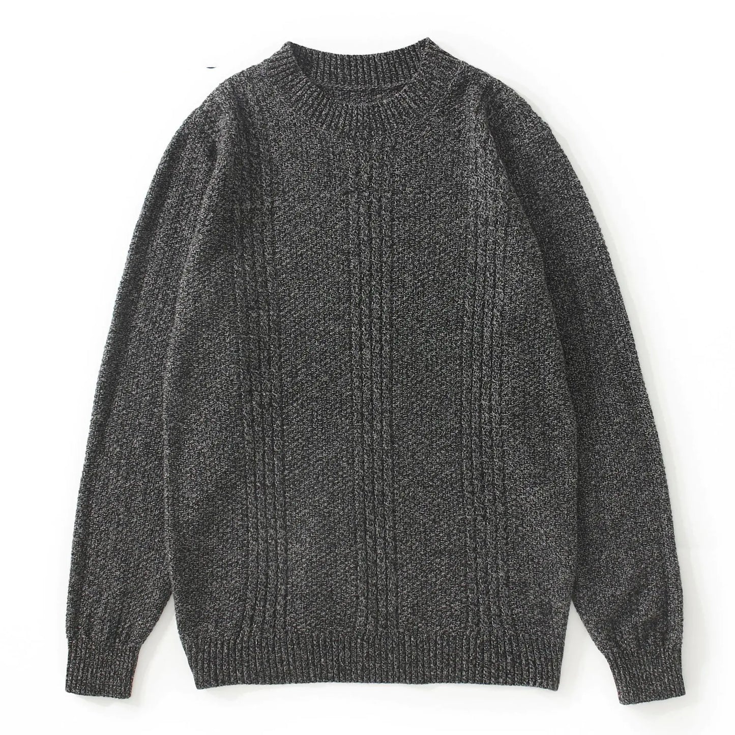 Basic All-Match Men's Knit Sweater for Autumn & Winter