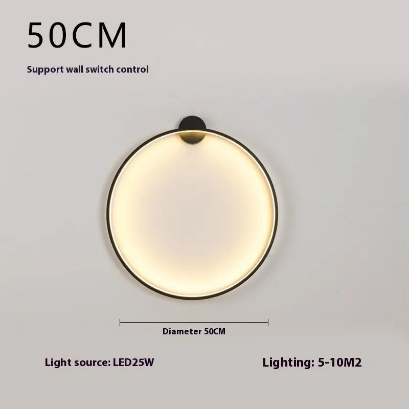 USB Halo Round Modern Wall Lamp Light