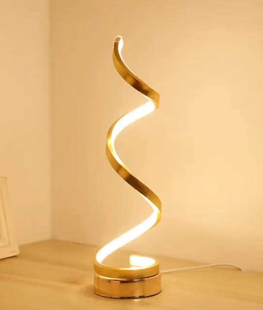 Creative Decorative Spiral Helix Twisted LED Comfort Table Lamp