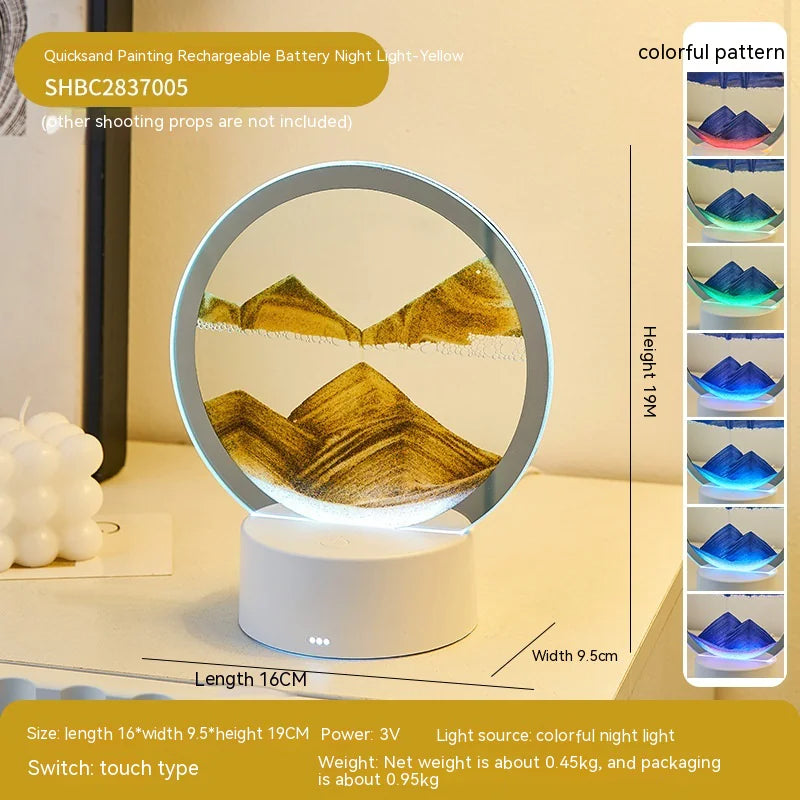 Serene Sands: Touch-Activated Quicksand Decorative Table Lamp