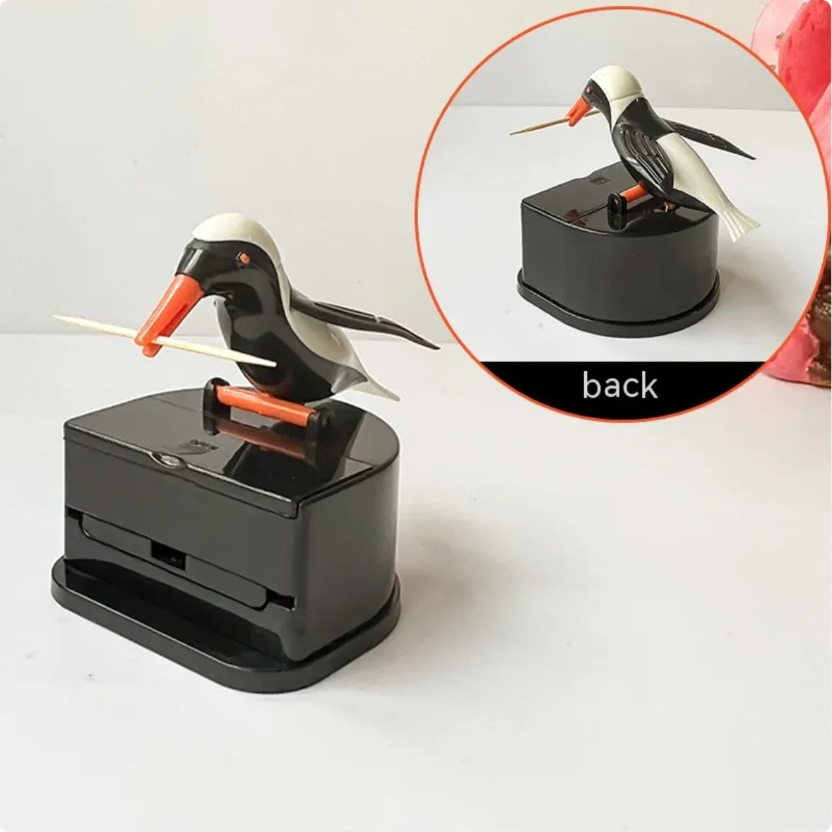 Household Push-Type Bird Automatic Pop-up Toothpick Box