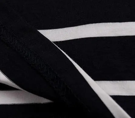 Striped Short Sleeve Women's Fashion T-Shirt