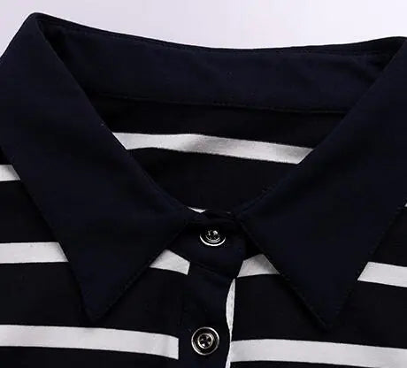 Striped Short Sleeve Women's Fashion T-Shirt