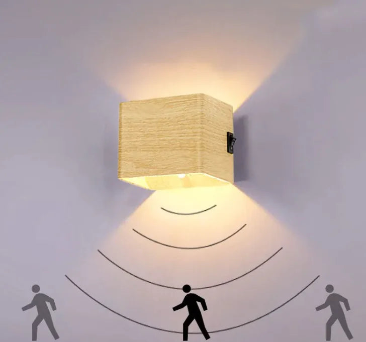 Rechargeable Motion Sensor Wall Cube Lamp