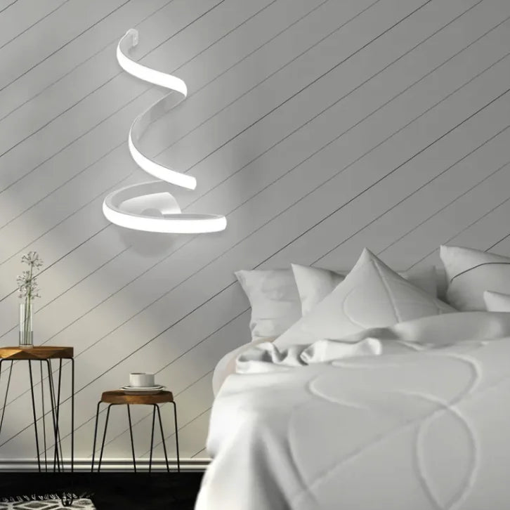 50K LED Spiral Twisted Helix: Modern & Versatile Light Fixture Wall Lamp