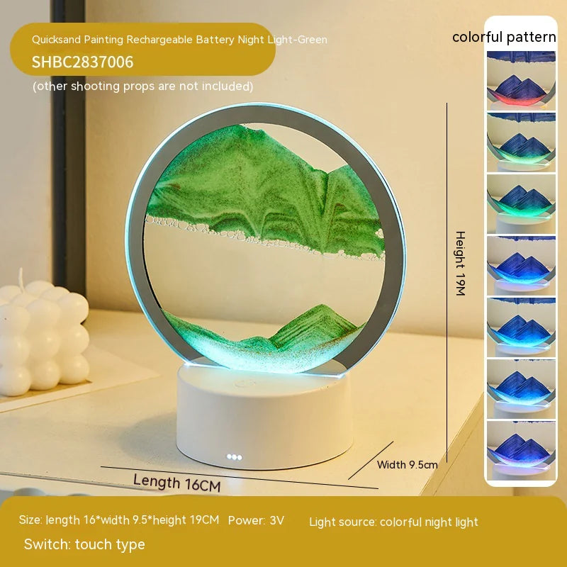 Serene Sands: Touch-Activated Quicksand Decorative Table Lamp