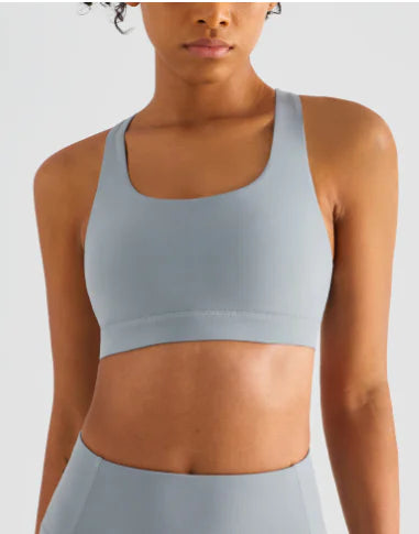 New Color-Block Sports Bra for Yoga and Fitness