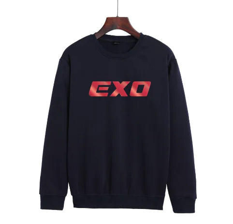 EXO Fashionable Fall/Winter Crewneck Sweatshirt