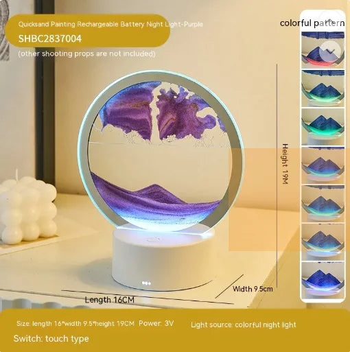 Serene Sands: Touch-Activated Quicksand Decorative Table Lamp