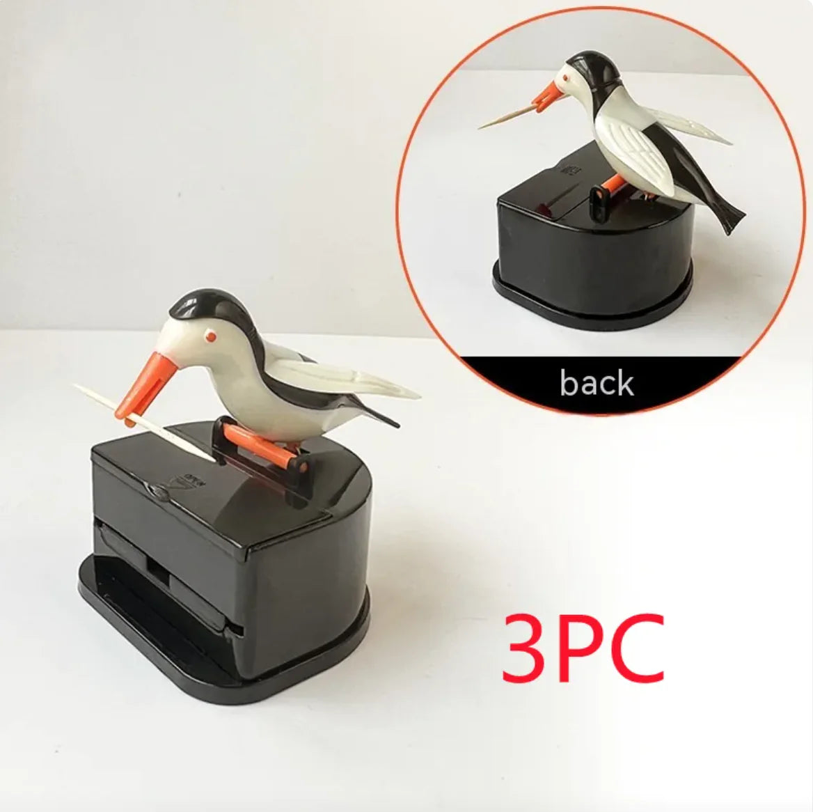 Household Push-Type Bird Automatic Pop-up Toothpick Box