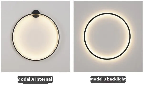 USB Halo Round Modern Wall Lamp Light