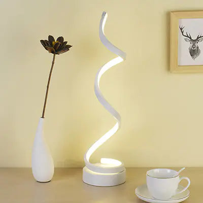 Creative Decorative Spiral Helix Twisted LED Comfort Table Lamp