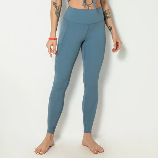 Double-Sided High Waist Yoga Pants with Pockets